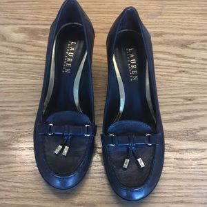 Lauren Ralph Lauren Black Rory Wedge - 7.5